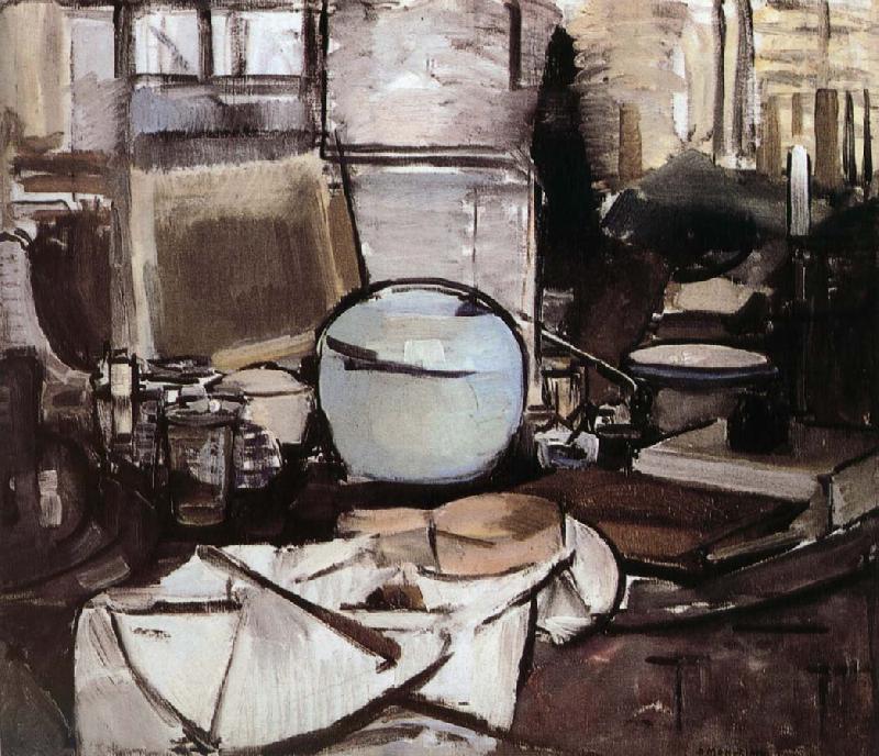 Piet Mondrian The still-life with dressing